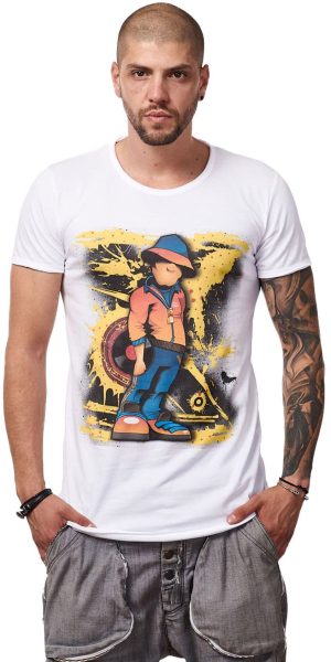 Tricou Vinyl Guy Beige